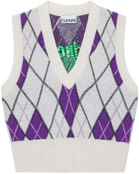 Ganni - X Prince V-Neck Vest - Lyst