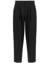 Gianluca Capannolo - Nora Pleated Frayed Trousers - Lyst
