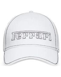 Ferrari - Baseballkappe Mit Logo-Stickerei - Lyst