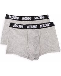 Moschino - Two-pack Logo-waistband Boxer Briefs - Lyst
