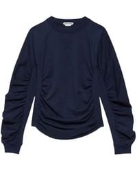JW Anderson - Ruched Raglan-Sleeve Sweatshirt - Lyst