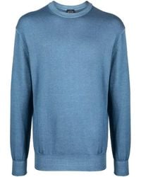 Paul & Shark - Fein Gestrickter Pullover Mit Logo-Patch - Lyst
