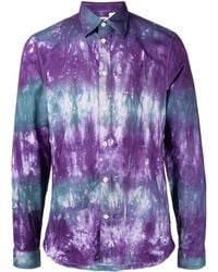 Stain Shade - Long-Sleeve Button-Up Tie-Dye Shirt - Lyst