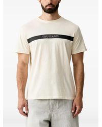 Trussardi - Logo-Print Crew-Neck T-Shirt - Lyst