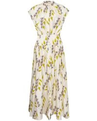 Ulla Johnson - Lausanne Button Floral Midi Dress - Lyst