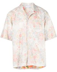 John Elliott - Shortsleeved Floral-Print Shirt - Lyst