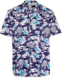 Karl Lagerfeld - Camicia con stampa Palm Tree - Lyst