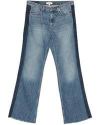 RE/DONE - Frayed-Hem Jeans - Lyst