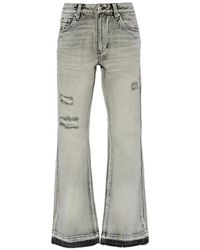 MISBHV - Distressed-Effect Bootcut Jeans - Lyst