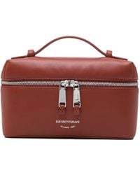 Emporio Armani - Sac Cabas En Cuir À Logo Imprimé - Lyst