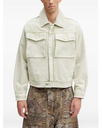 Filling Pieces - Logo-Plaque Flap-Pocket Jacket - Lyst
