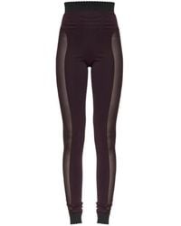The Attico - Sheer-Panelled Leggings - Lyst