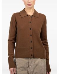 LeKasha - Geknöpfter Cardigan mit Polokragen - Lyst