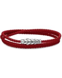 David Yurman - Chevron Triple Armband Aus Sterlingsilber - Lyst