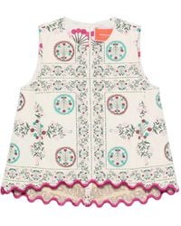 La DoubleJ - Floral-Print Scalloped-Hem Blouse - Lyst