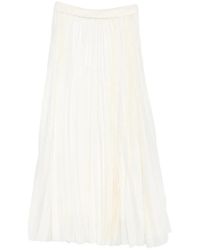 R2W - Elasticated Waistband Pleated Skirt - Lyst