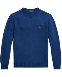 Polo Ralph Lauren - Logo-Embroidered Crew-Neck Sweater - Lyst