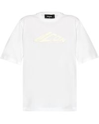 DSquared² - Icon T-Shirt Mit Logo-Prägung - Lyst