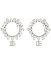 Dolce & Gabbana - Boucles d'oreilles serties de cristaux - Lyst