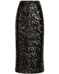 Dolce & Gabbana - Gonna Midi A Matita Con Paillettes - Lyst