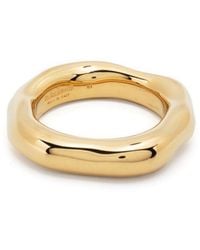 Jil Sander - Ring mit graviertem Logo - Lyst