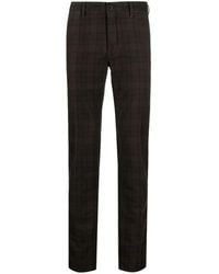 Incotex - Check-Print Straight-Leg Trousers - Lyst