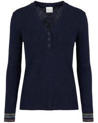 Paul Smith - Button Ribbed Top - Lyst