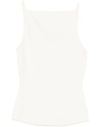Maje - Square-Neck Ribbed Top - Lyst