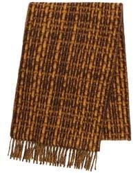 Sandro - Basket-Weave Fringed Scarf - Lyst