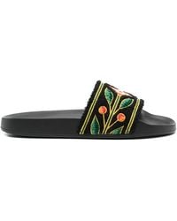 CASABLANCA - Floral-Pattern Slides - Lyst