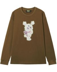 Mini Cream - Printed Long-Sleeve T-Shirt - Lyst