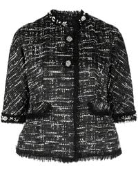 Shiatzy Chen - Bead-Embellished Tweed Jacket - Lyst