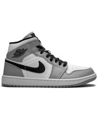 Nike - Air 1 Mid "Light Smoke" Sneakers - Lyst