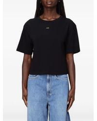 ARMANI EXCHANGE - Logo-Plaque T-Shirt - Lyst