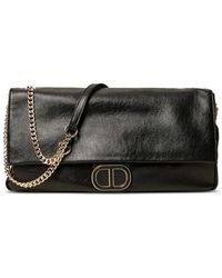 Twinset - Chain Logo-Plaque Shoulder Bag - Lyst