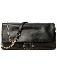 Twinset - Schultertasche mit Logo-Schild - Lyst