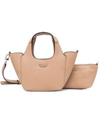 Guess - Logo-Lettering Tote Bag - Lyst