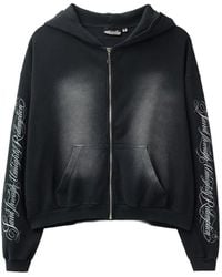 HELLSTAR - Graphic-Print Zip-Up Hoodie - Lyst