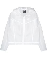Nike - Logo Print Sheer Jacket - Lyst