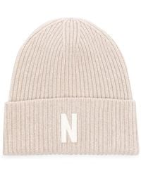 Norse Projects - Logo-Patch Ribbed Wool Beanie - Lyst