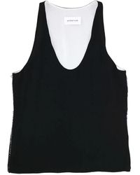 ARMARIUM - Raw-Edge Scoop-Neck Top - Lyst