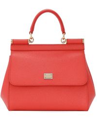 Dolce & Gabbana - Sicily Medium Leather Handbag - Lyst