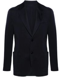 Lardini - Single-Breasted Wool-Blend Blazer - Lyst