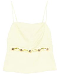 Jonathan Simkhai - Cut-Out Embellished Top - Lyst