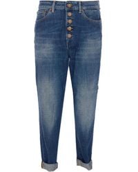 Dondup - Button-Fly Patch-Pocket Jeans - Lyst