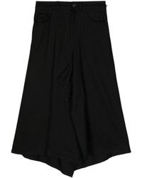 Yohji Yamamoto - Midi-Rok Met Asymmetrische Afwerking - Lyst