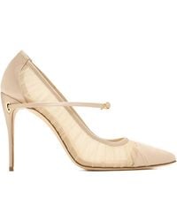 Jennifer Chamandi - Lorenzo Tulle Strap Pumps - Lyst