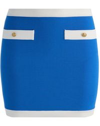 Alice + Olivia - Kipp Contrast-Trim Fitted Mini Skirt - Lyst