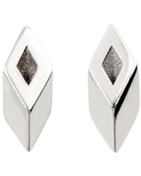 Burberry - Hollow Stud Earrings - Lyst