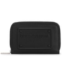 Dolce & Gabbana - Logo-embossed Leather Zip-around Wallet - Lyst